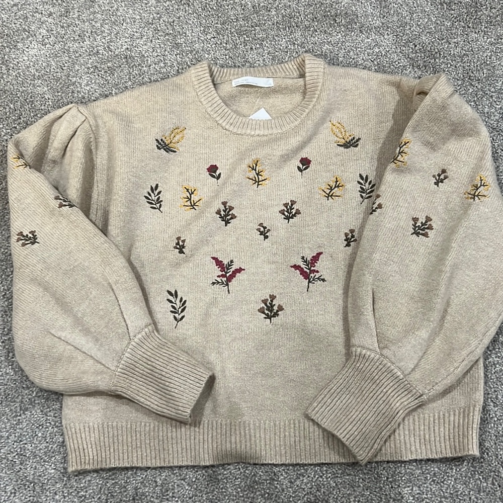 OAK + FORT | embroidered sweater